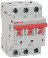 Выключатель автоматический модульный 3п C 6А 10кА YON MD63 | код MD63-3C6-10 | DKC